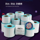 Airline Luggage Label  Single  Proof Thermal Paper  With 50G Blue Glassine Paper