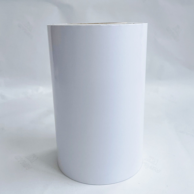 Etiqueta a baja temperatura cubierta del neumático del trazador de líneas blanco del papel cristal de Art Paper With 80g del papel de aluminio