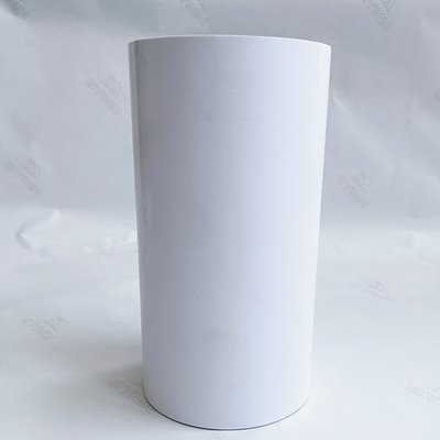 Etiqueta adhesiva de papel revestida de aluminio del neumático con el trazador de líneas caliente del papel cristal del pegamento 80g del derretimiento