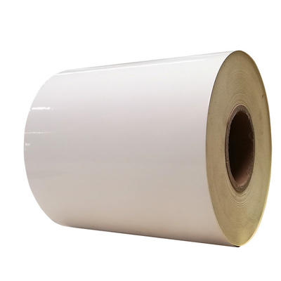 etiquetas autas-adhesivo del papel amarillo de papel libre de madera del silicio 80G de la anchura 80GSM de 1080m m